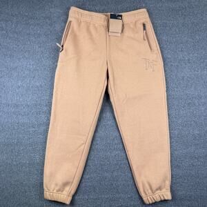 The North‎ Face Heavyweight Relaxed Fit Sweatpants Women's L Brown Monogram NWT